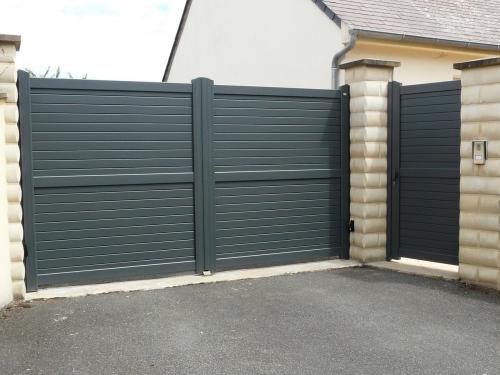 PORTAIL ALU - PORTILLON AVEC VISIOPHONE